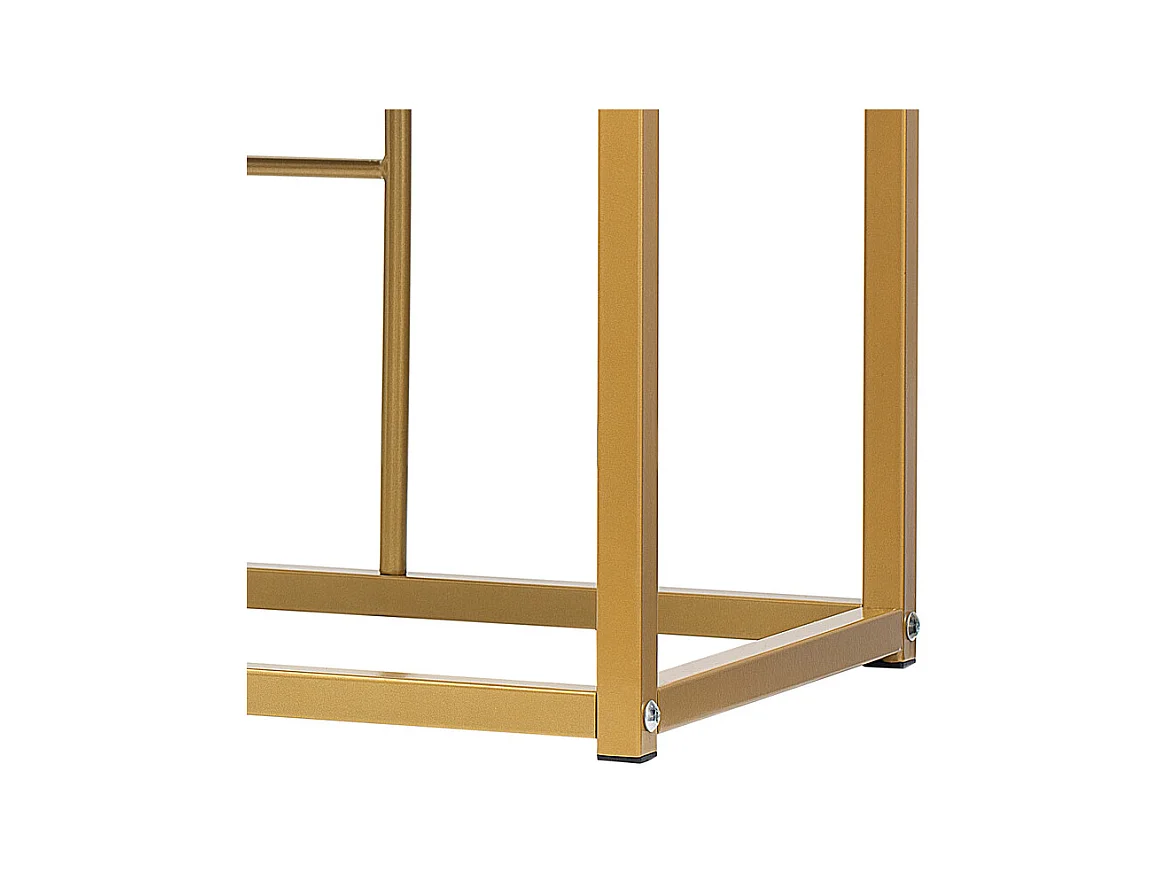 Table à manger ovale 6 personnes, avec 6 tabourets, Effet marbre, en MDF et acier, Charge max 120kg, 140x70x74cm