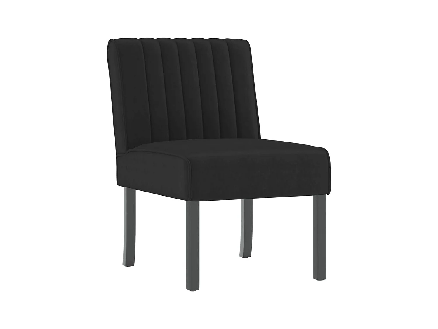 Fauteuil sans accoudoirs en bois marron 48 x 64 x 72 cm DEC026278