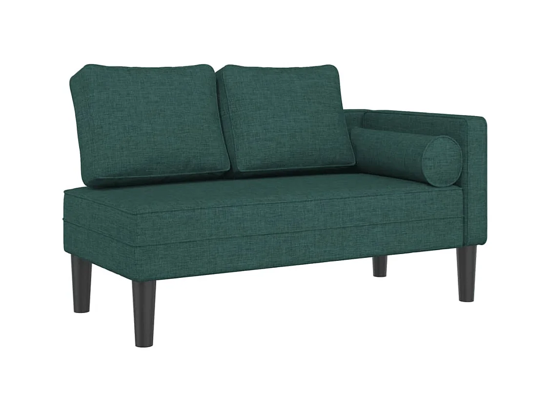 Méridienne chaise longue canapé tissu 116.5 x 62 x 57.5 cm DEC026104