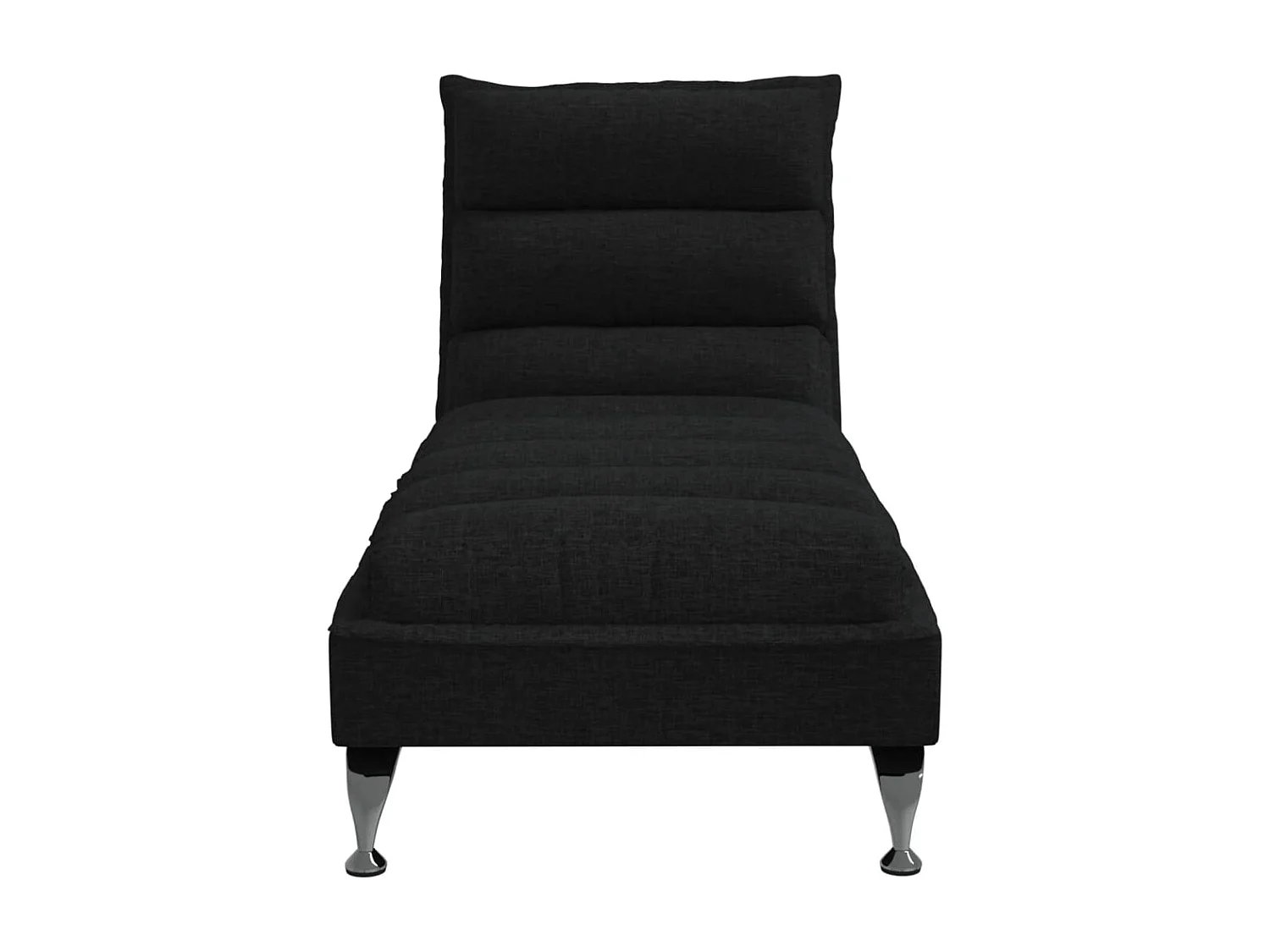 Méridienne chaise longue pour tissu noire 133.5 x 56 x 74 cm DEC026088