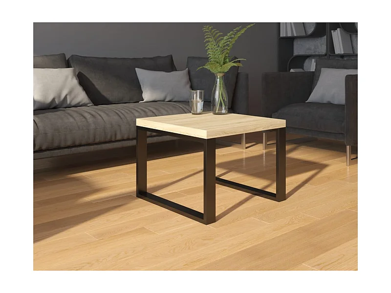 Table basse Noarti/métal bois/noir &