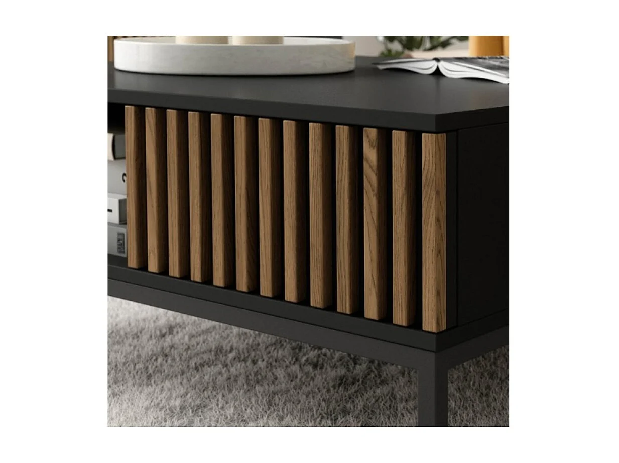 Couchtisch Noville/MDF&Metall/Schwarz