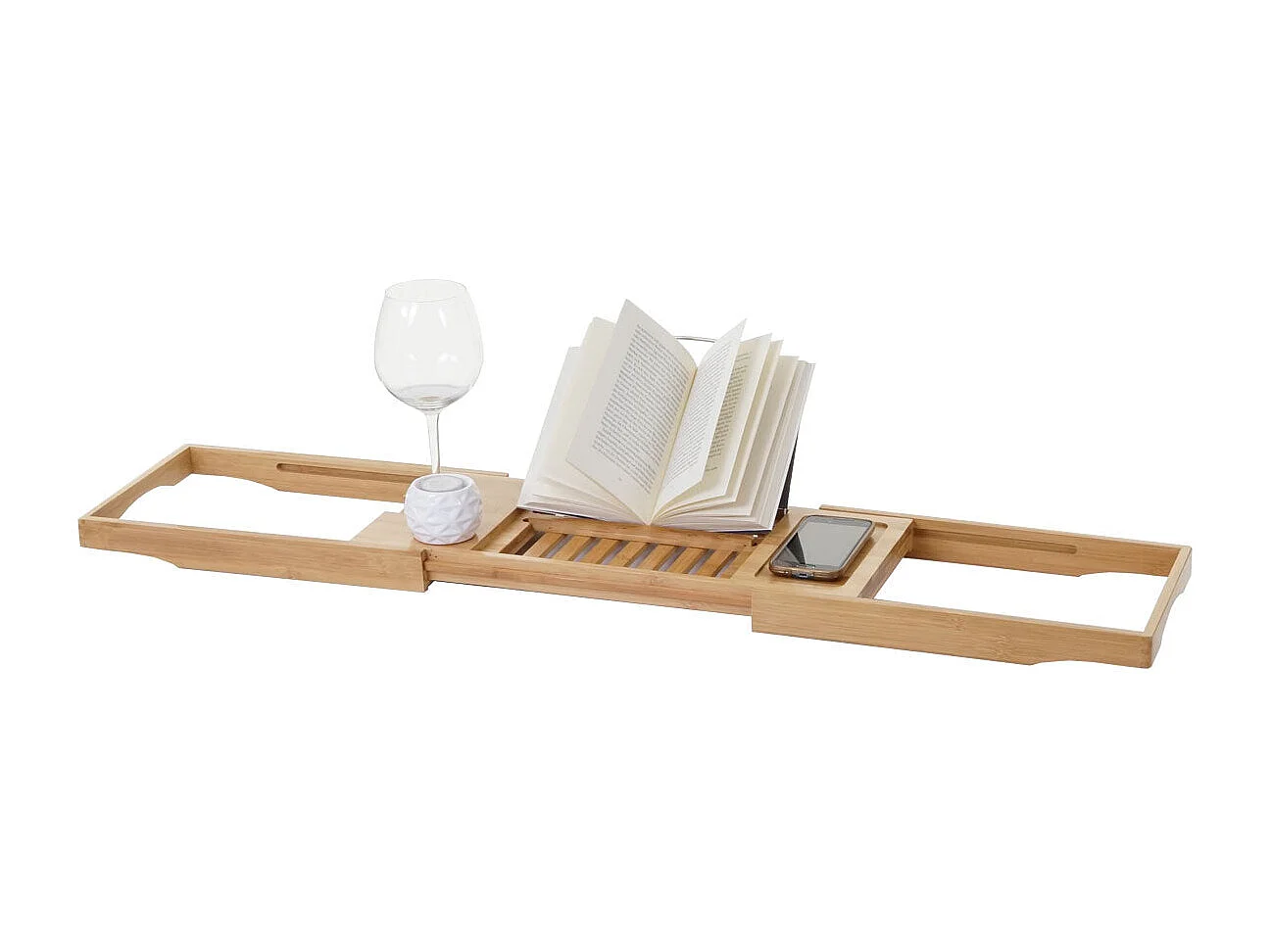 Étagère de bain pour bambou marron 105 x 22 x 19 cm 04_0001273