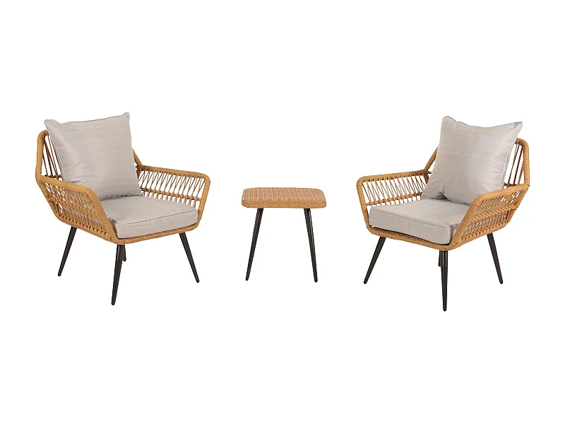 Ensemble de fauteuils et grise 70 x 57 x 72 cm 04_0006696