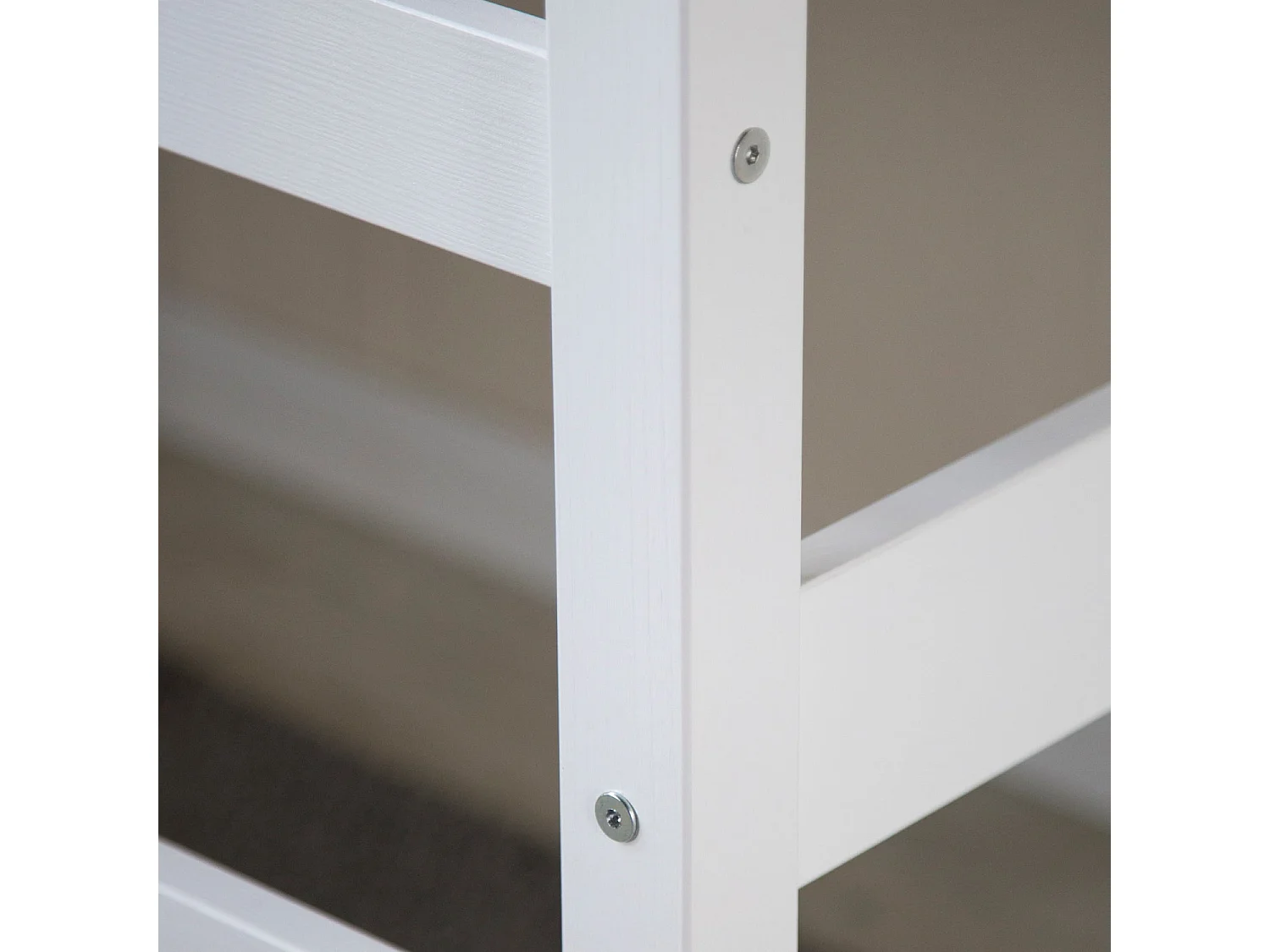 Lit mezzanine multifonctionnel pour bois blanche 206 x 96 x 175 cm LIT06235