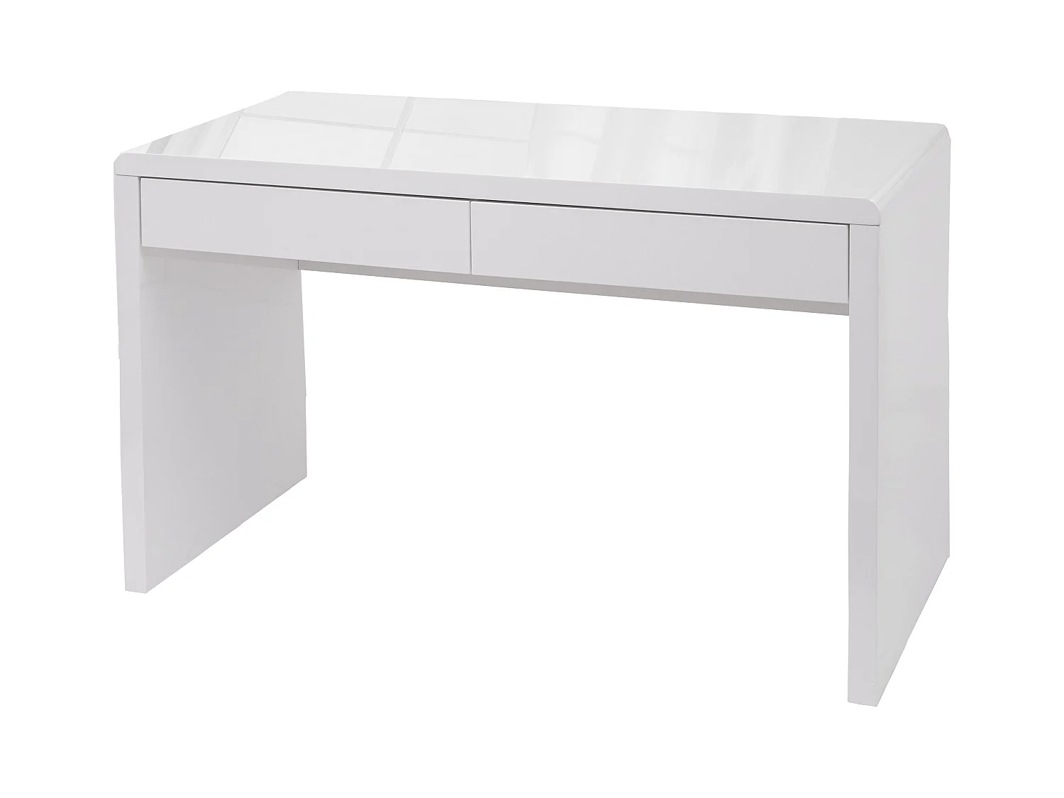 Bureau table d'ordinateur avec effet bois blanche 120 x 60 x 75 cm 04_0006053