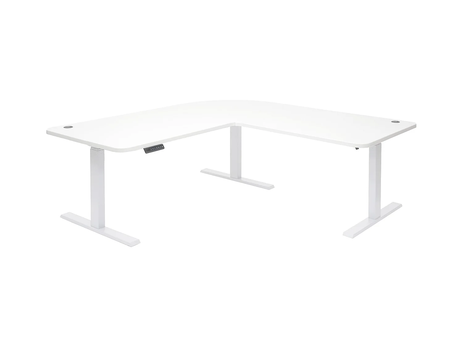 Bureau d'angle table d'ordinateur blanche 177.5 x 80 x 56 cm 04_0006021