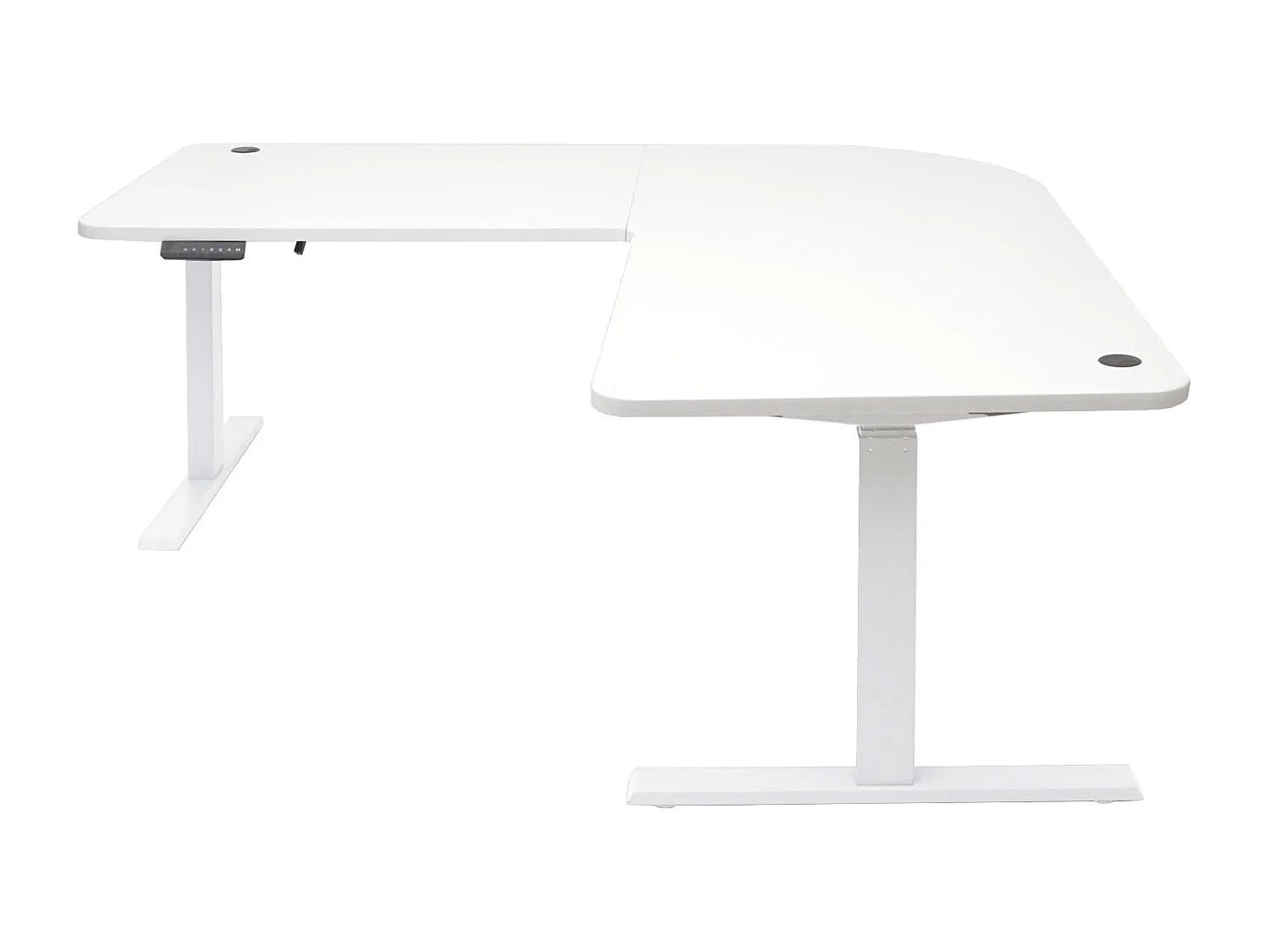 Bureau d'angle table d'ordinateur blanche 177.5 x 80 x 56 cm 04_0006021