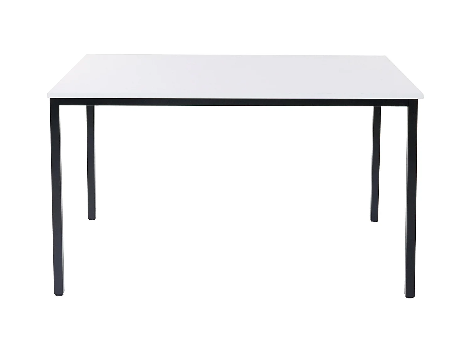 Bureau table de conférence effet bois blanche 120 x 80 x 75 cm 04_0001393