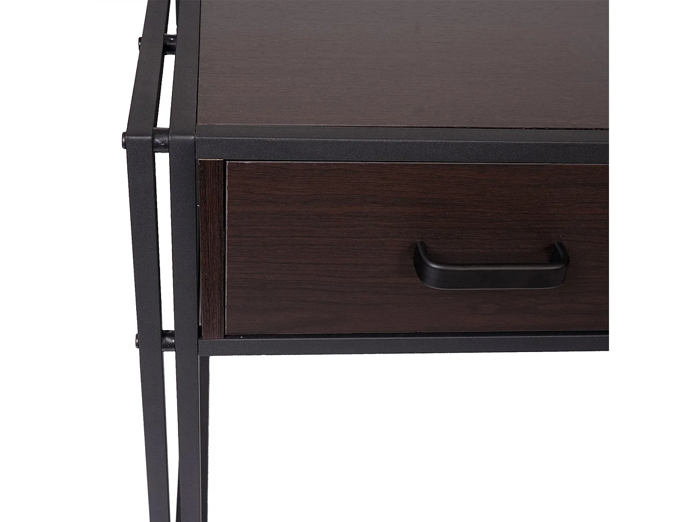 Bureau d'ordinateur avec tiroirs marron 120 x 70 x 76 cm 04_0001449