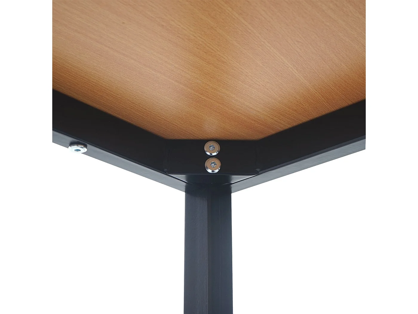 Bureau table de conférence effet bois beige 120 x 80 x 75 cm 04_0001392