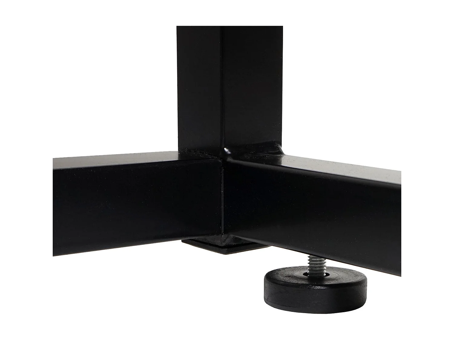 Bureau d'angle table d'ordinateur métal marron 67 x 14 x 94 cm 04_0006039