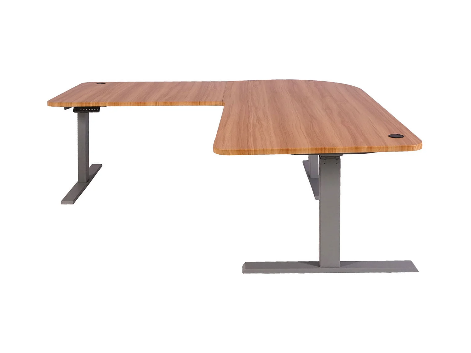 Bureau d'angle table d'ordinateur beige 105 x 58 x 56 cm 04_0006018