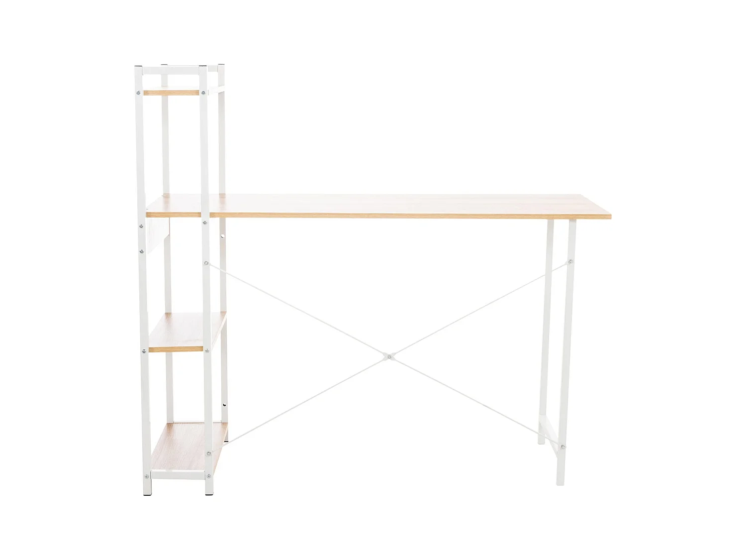 Bureau table de travail métal blanche 120 x 44 x 111 cm 10_0003614