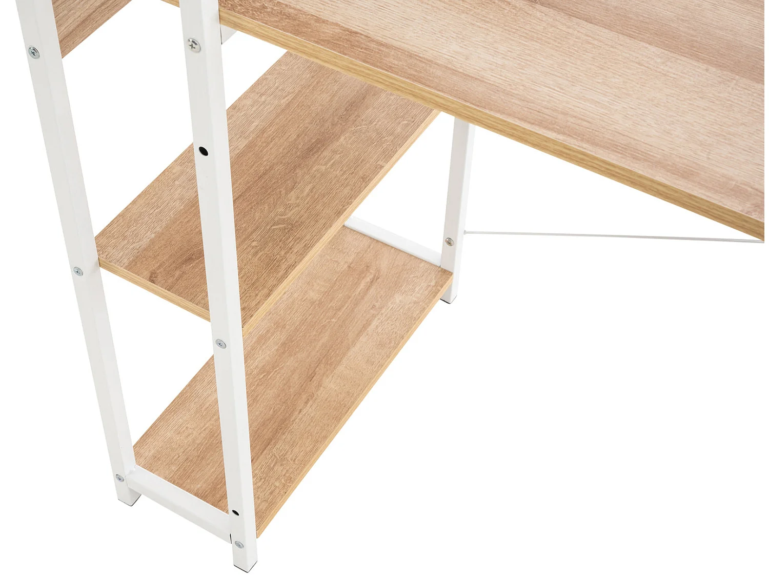 Bureau table de travail métal blanche 120 x 44 x 111 cm 10_0003614