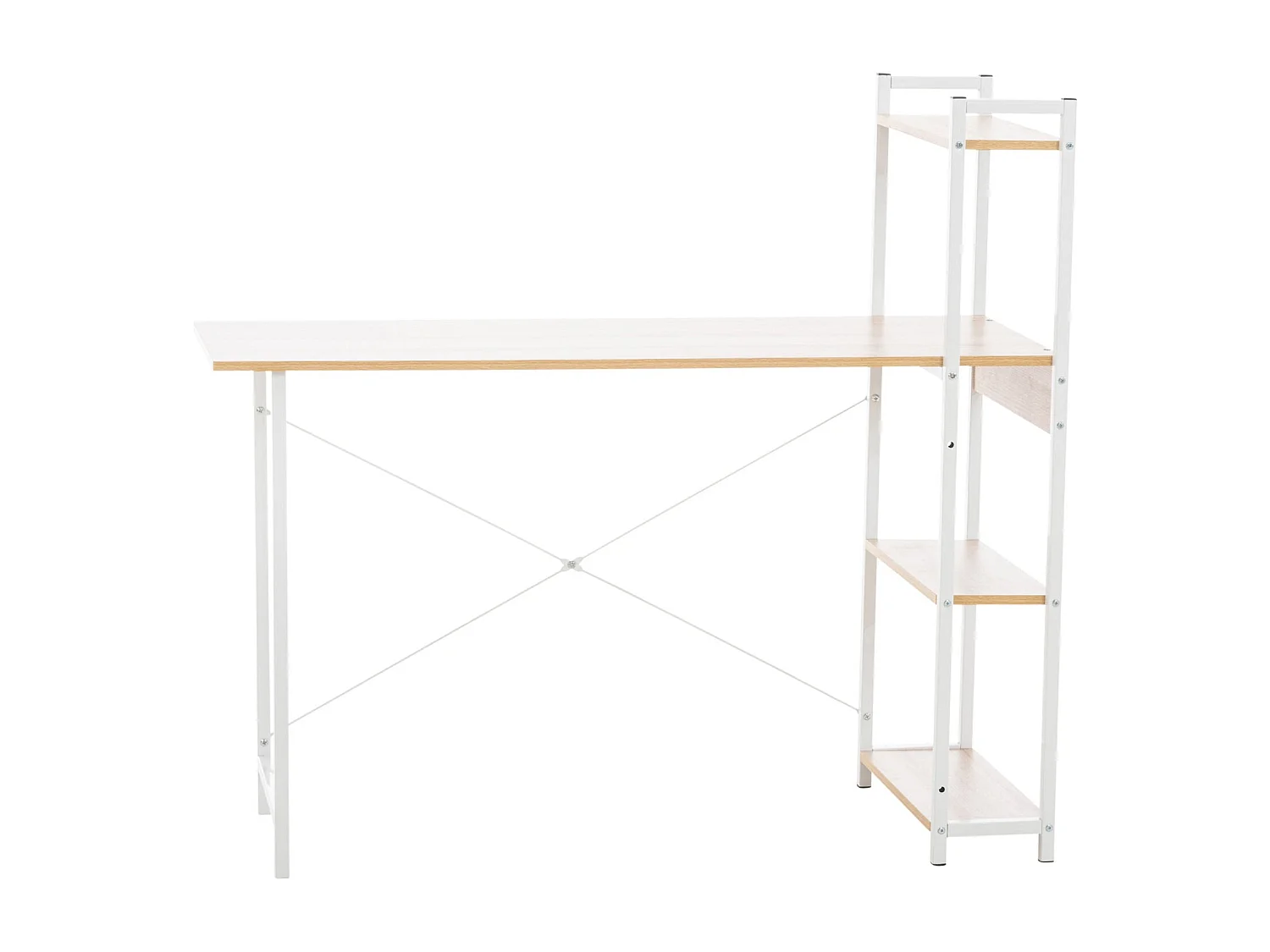 Bureau table de travail métal blanche 120 x 44 x 111 cm 10_0003614