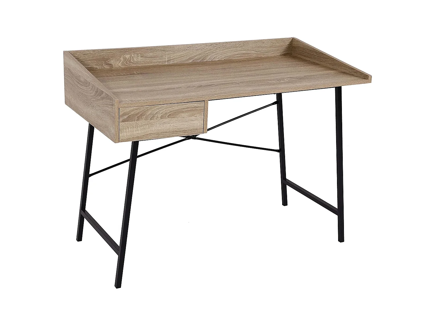 Bureau table d'ordinateur de beige 114 x 60 x 98 cm BUR04107