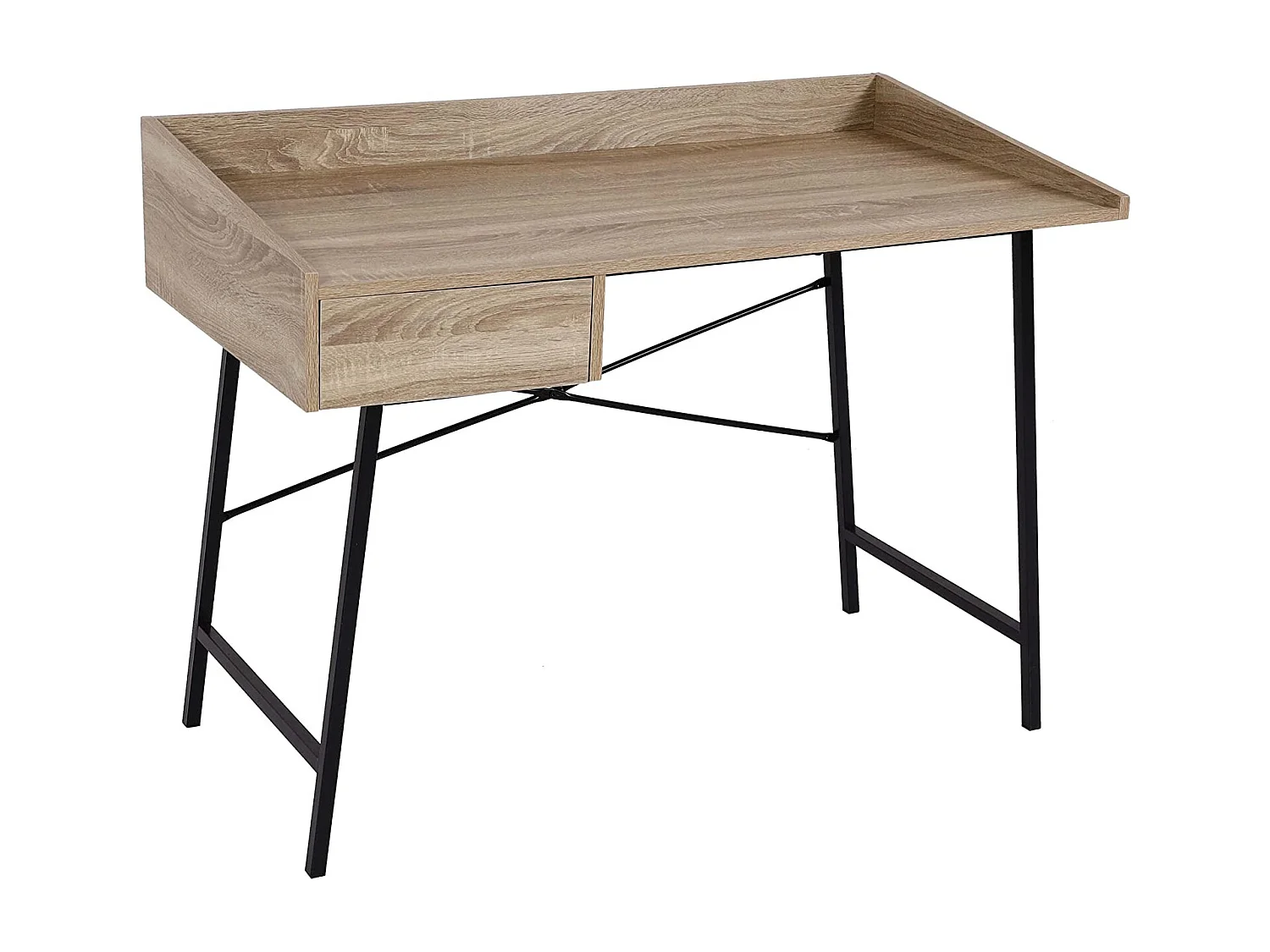 Bureau table d'ordinateur de beige 114 x 60 x 98 cm BUR04107