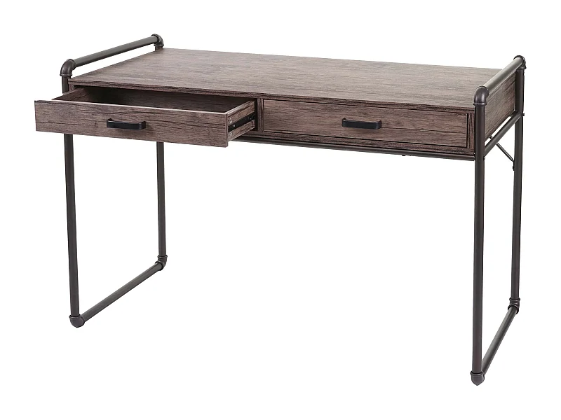 Bureau table d'ordinateur design beige 117 x 61 x 75 cm 04_0001445