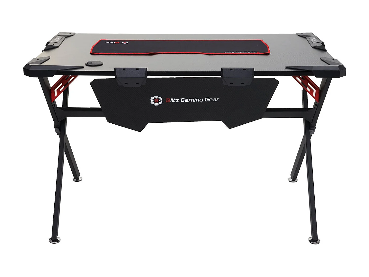 Bureau table d'informatique 120x75cm métal argentée 130 x 76.5 x 78 cm 04_0001444