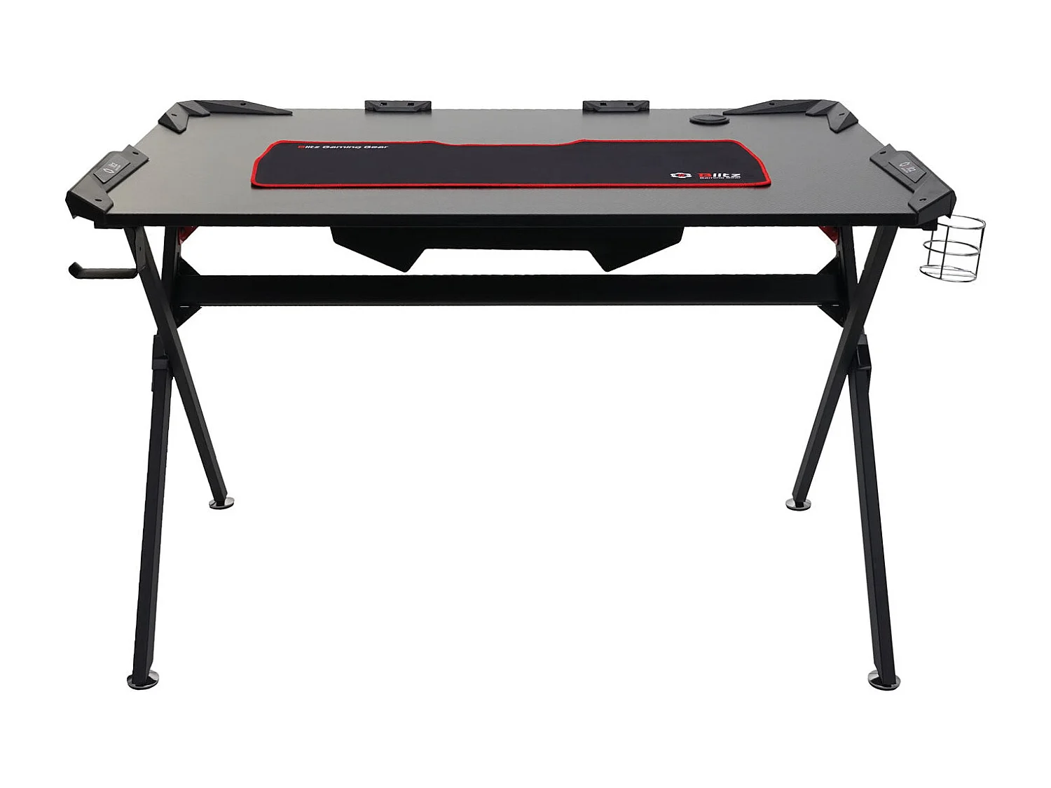 Bureau table d'informatique 120x75cm métal argentée 130 x 76.5 x 78 cm 04_0001444