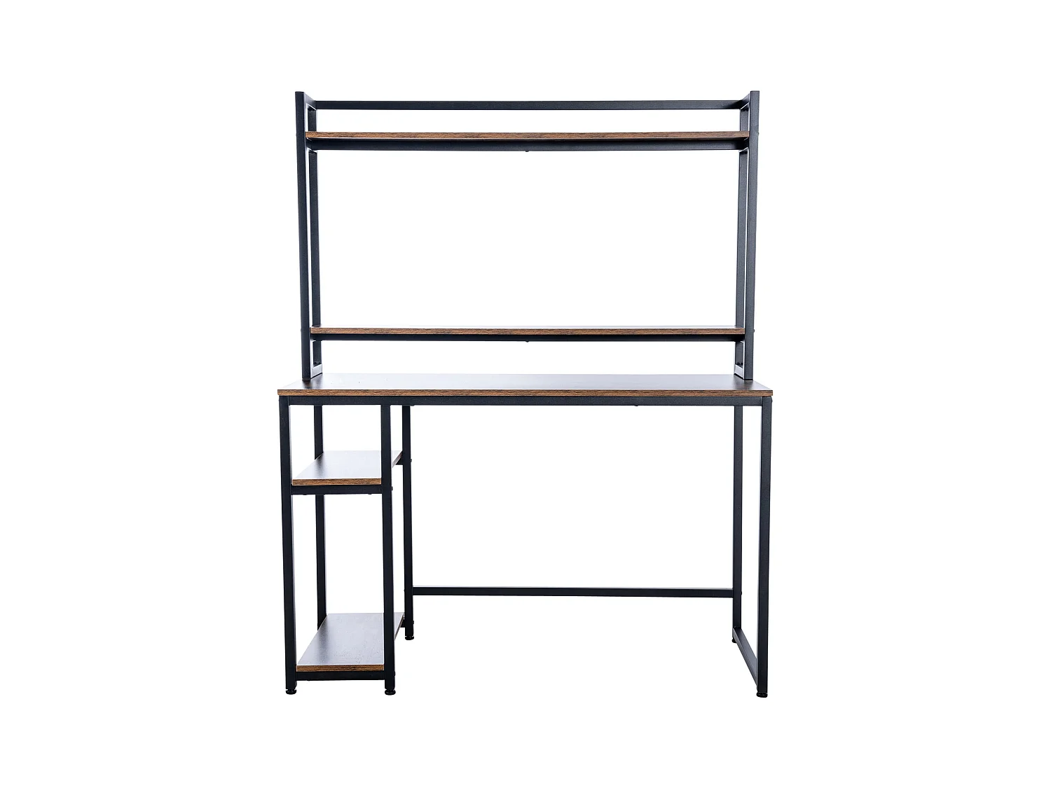 Bureau table d'ordinateur avec métal marron 120 x 50 x 150 cm 10_0005521