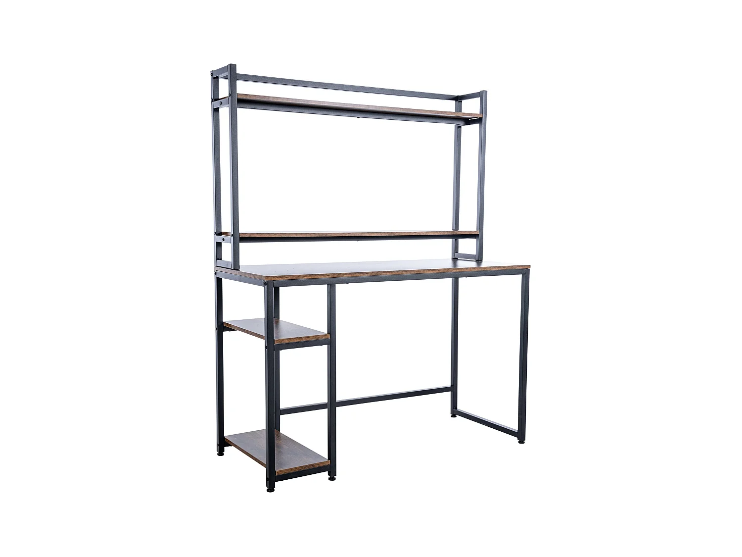 Bureau table d'ordinateur avec métal marron 120 x 50 x 150 cm 10_0005521