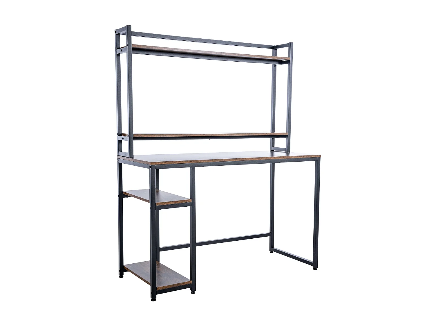 Bureau table d'ordinateur avec métal marron 120 x 50 x 150 cm 10_0005521