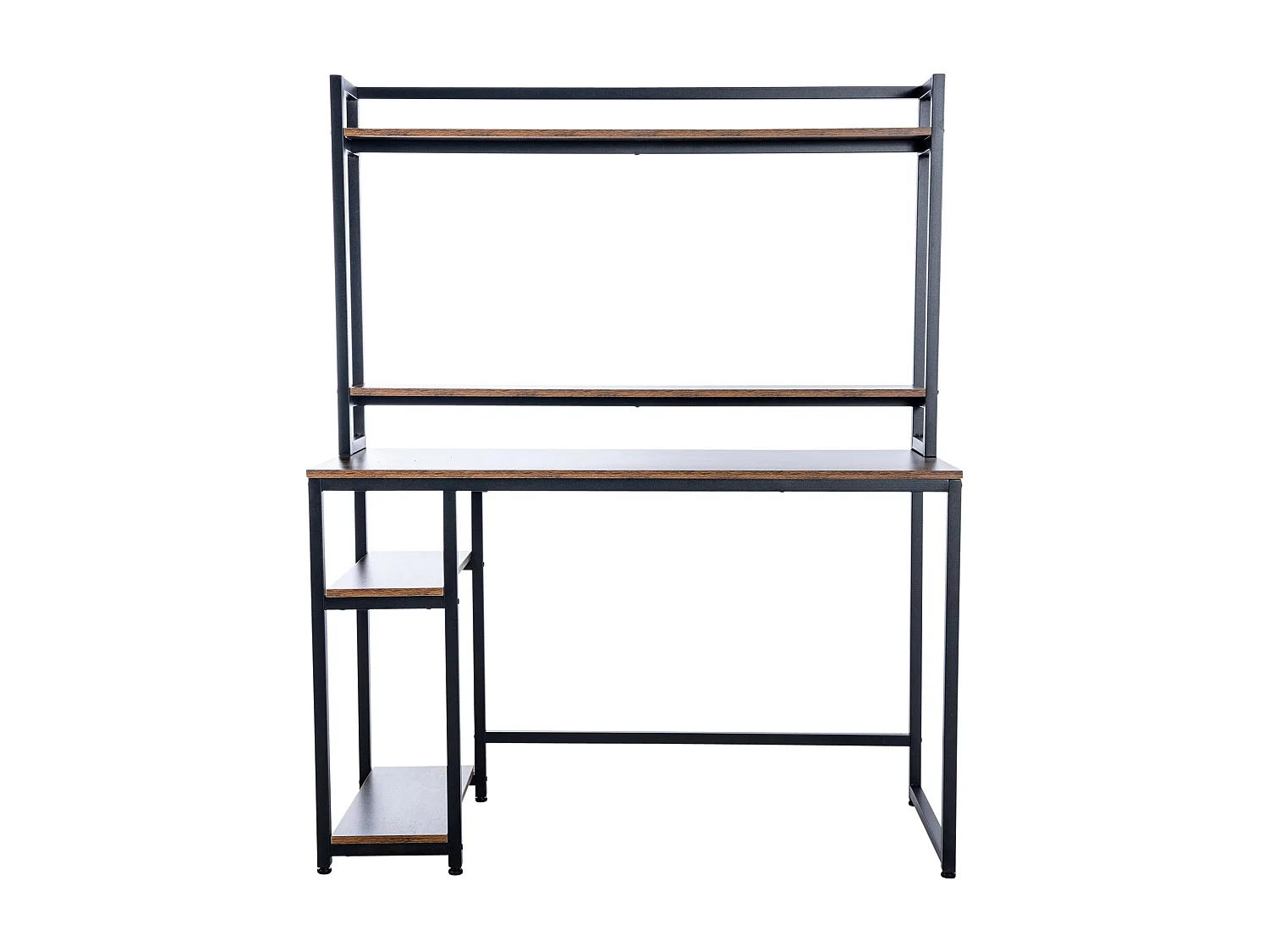 Bureau table d'ordinateur avec métal marron 120 x 50 x 150 cm 10_0005521