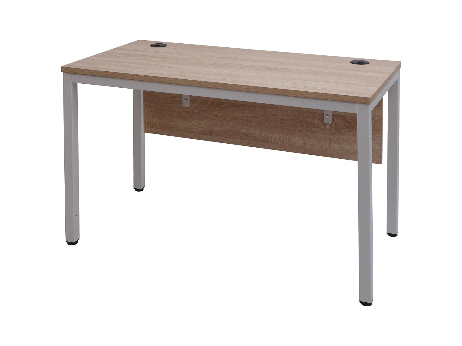 Bureau table d'ordinateur avec métal blanche 66 x 10 x 129 cm 04_0006050