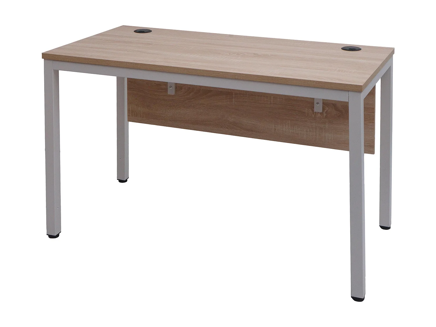 Bureau table d'ordinateur avec métal blanche 66 x 10 x 129 cm 04_0006050