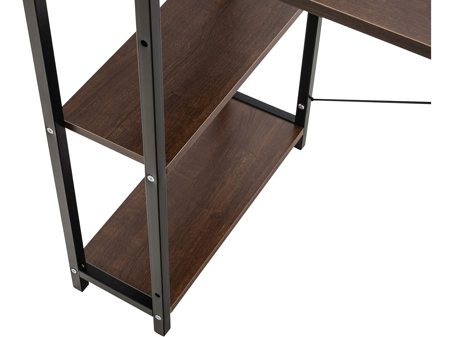 Bureau table de travail métal marron 120 x 44 x 111 cm 10_0003613