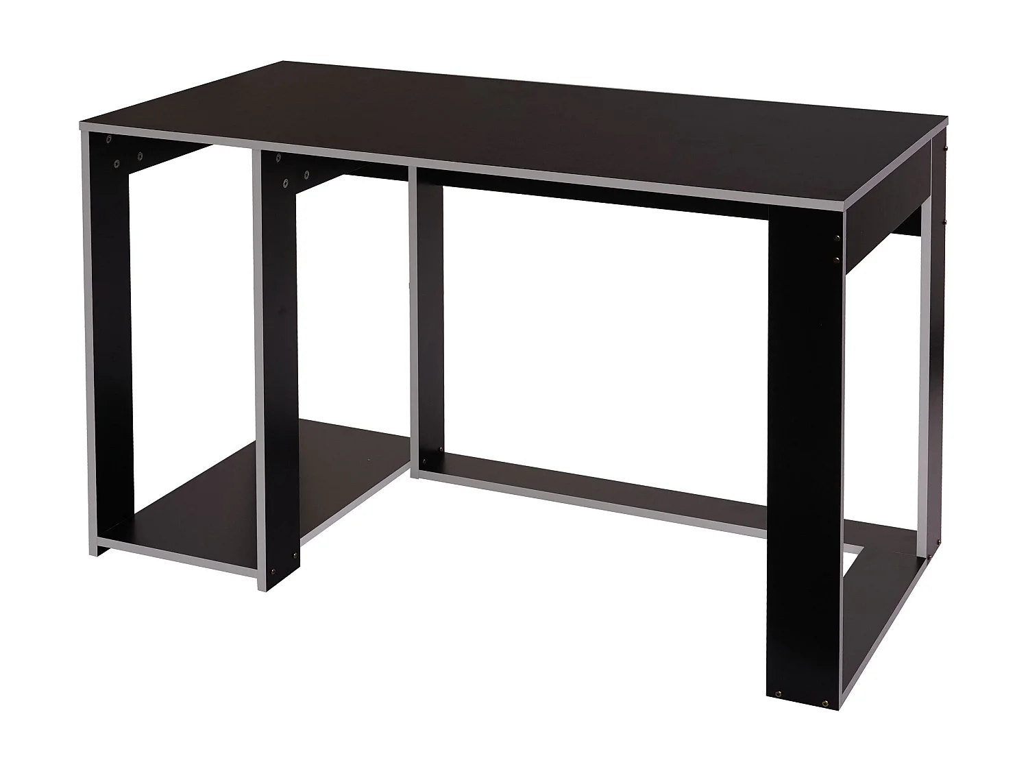 Bureau table de bureau effet bois grise 120 x 60 x 76 cm 04_0001453