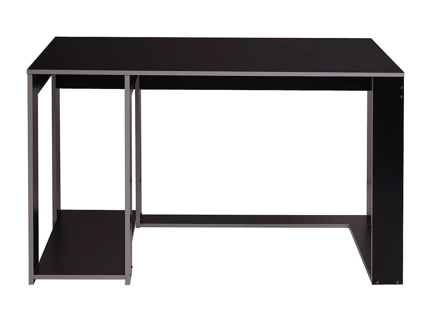 Bureau table de bureau effet bois grise 120 x 60 x 76 cm 04_0001453