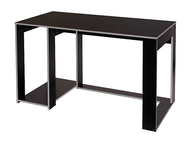 Bureau table de bureau effet bois grise 120 x 60 x 76 cm 04_0001453