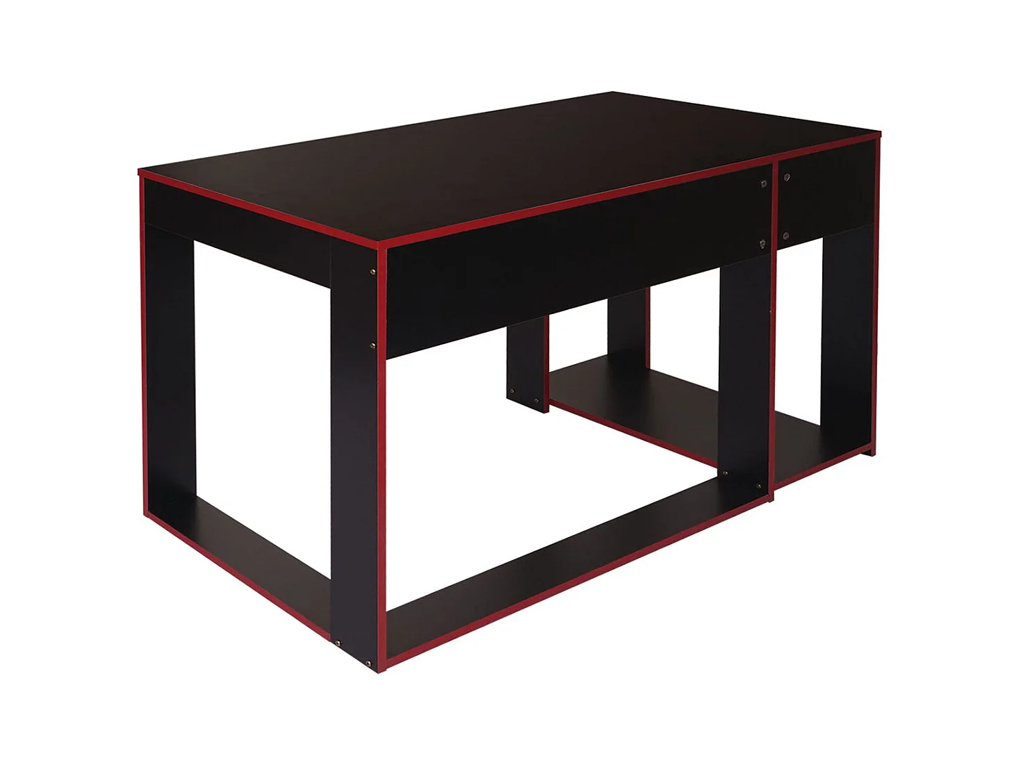 Bureau table de bureau effet bois noire 120 x 60 x 76 cm 04_0001454