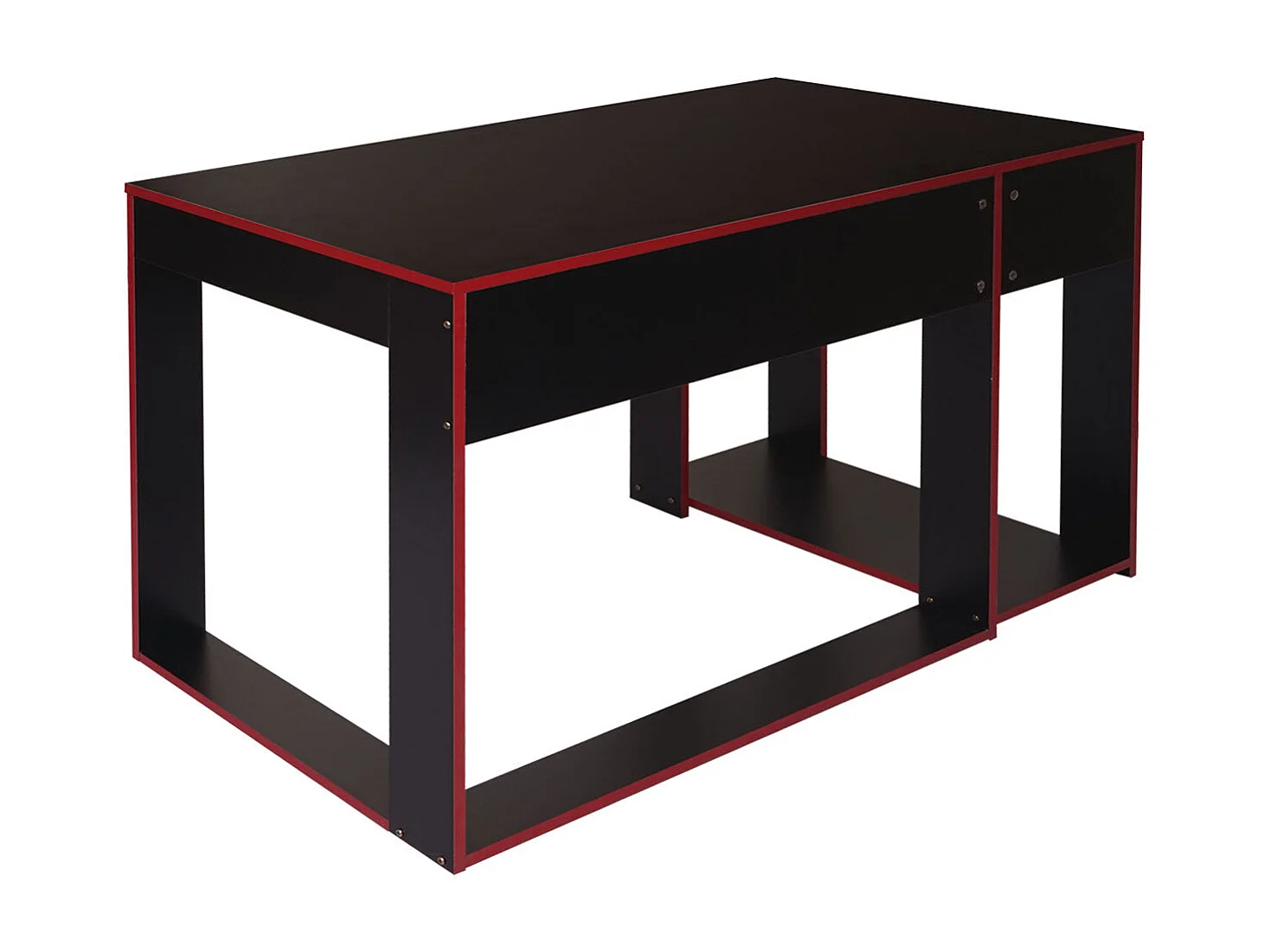 Bureau table de bureau effet bois noire 120 x 60 x 76 cm 04_0001454