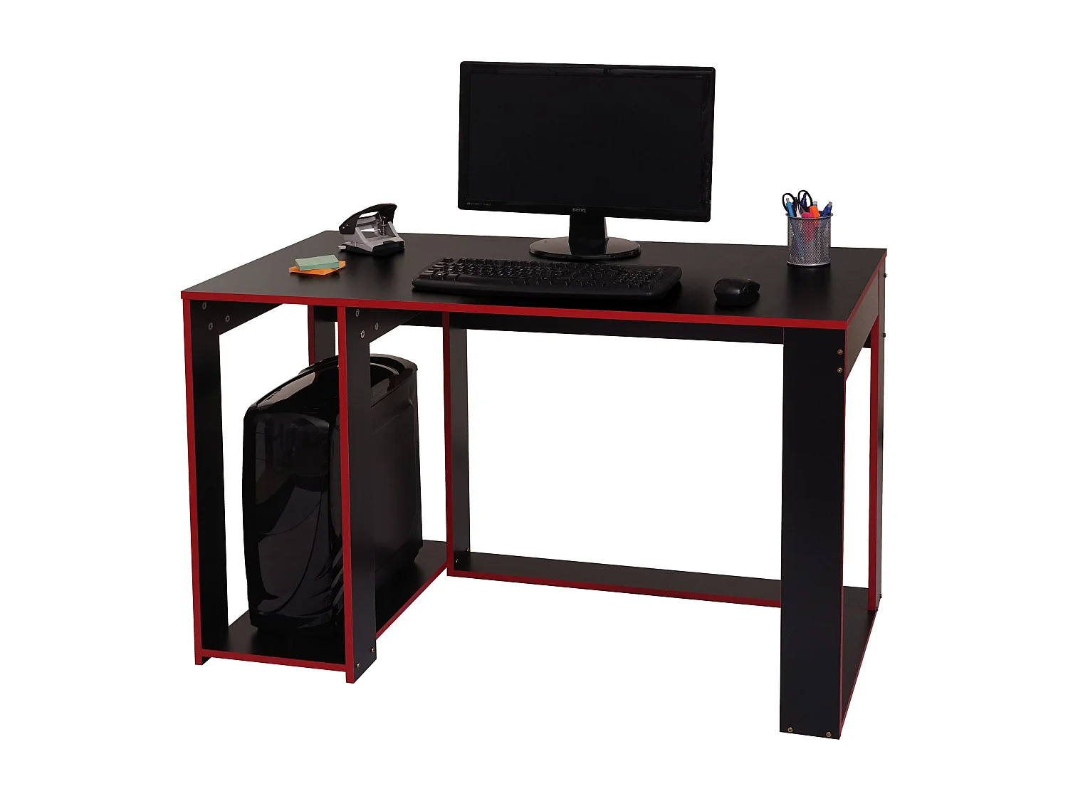 Bureau table de bureau effet bois noire 120 x 60 x 76 cm 04_0001454