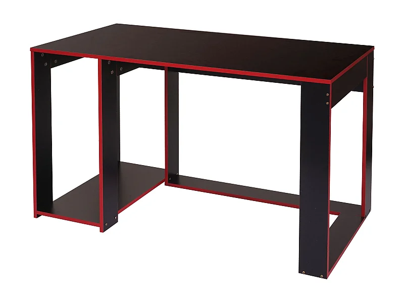 Bureau table de bureau effet bois noire 120 x 60 x 76 cm 04_0001454