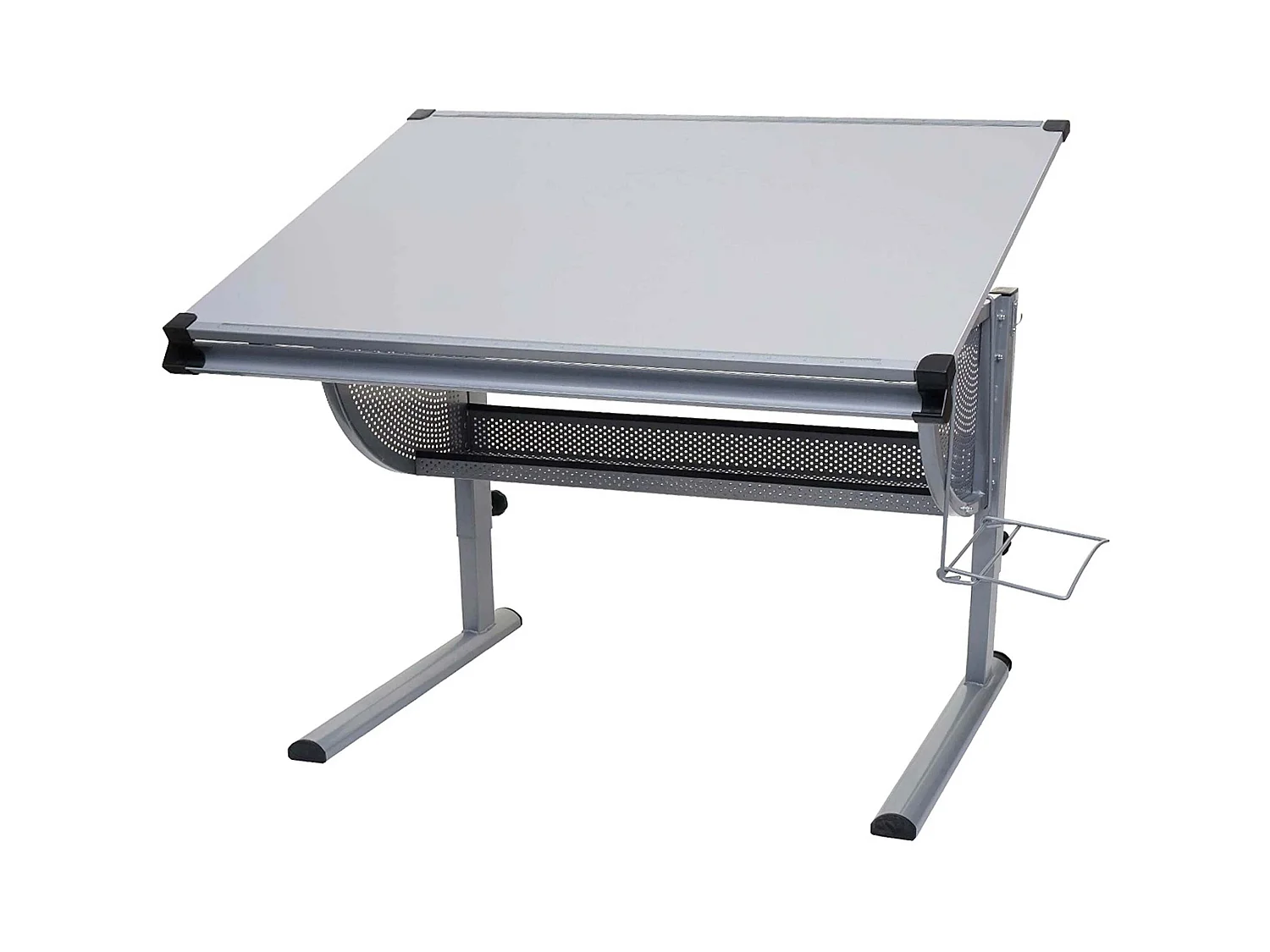 Bureau pour enfants/jeunes table grise 75 x 11 x 122 cm 04_0006066