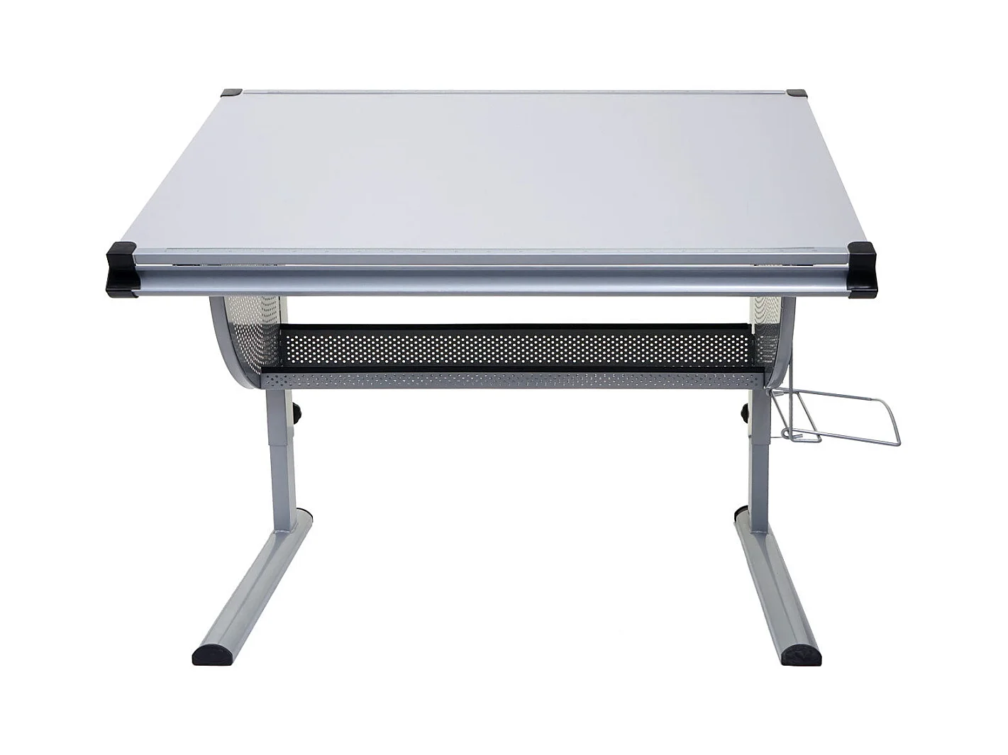 Bureau pour enfants/jeunes table grise 75 x 11 x 122 cm 04_0006066