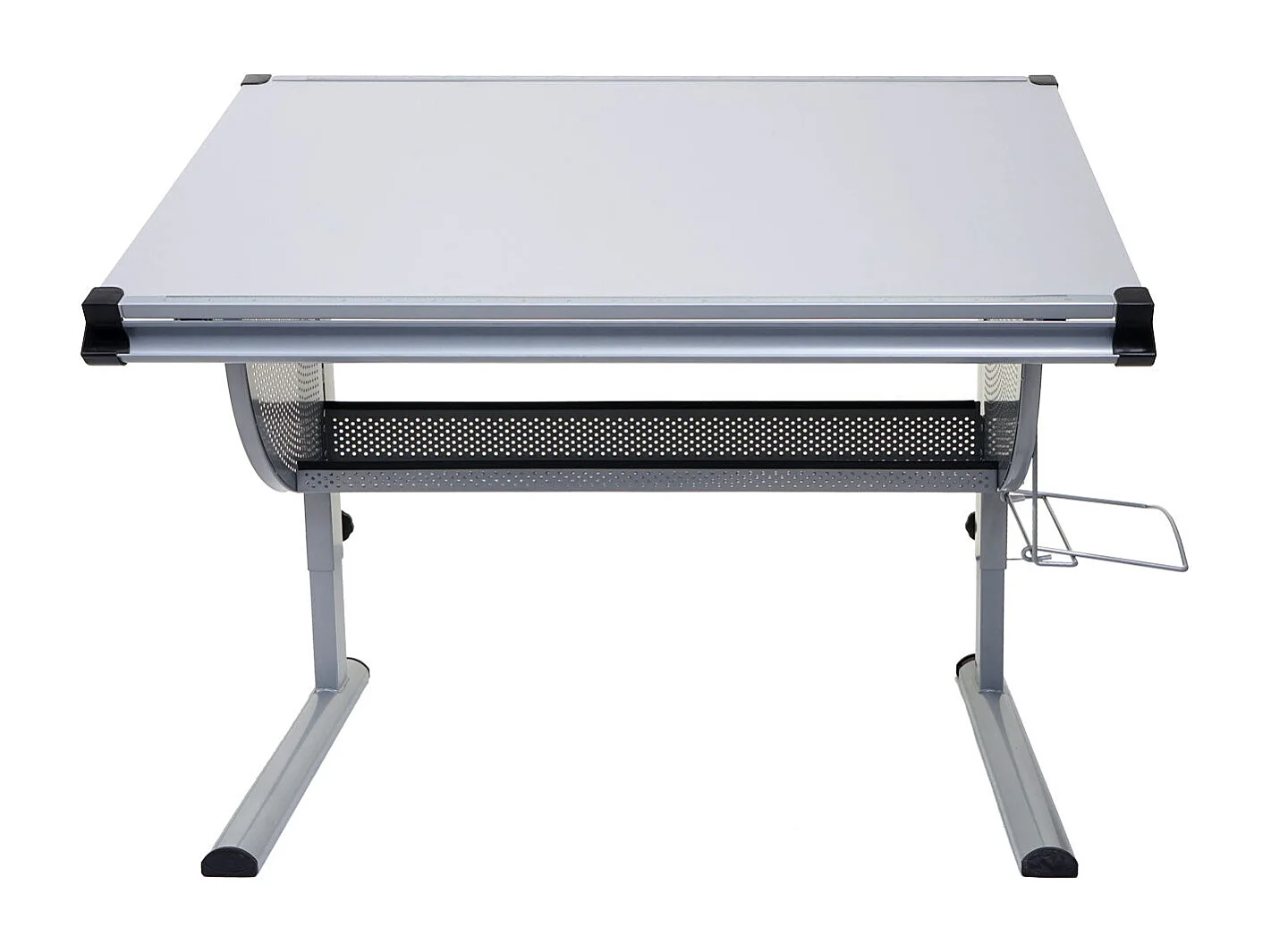 Bureau pour enfants/jeunes table grise 75 x 11 x 122 cm 04_0006066