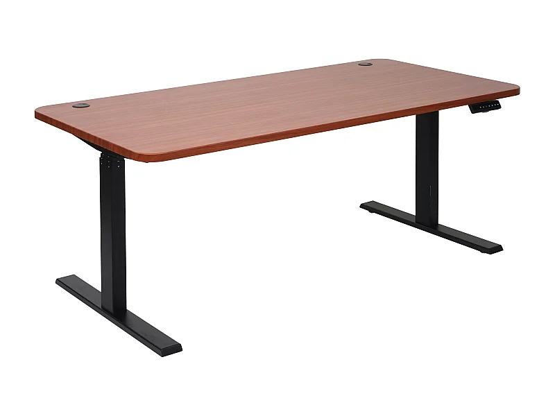 Bureau table d'ordinateur réglable noire 160 x 80 x 56 cm 04_0006044