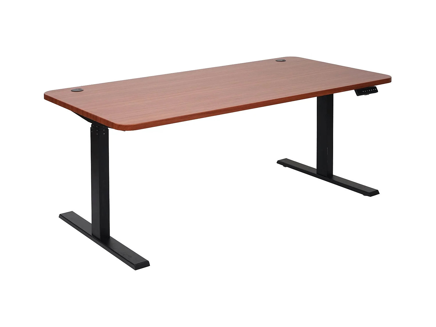 Bureau table d'ordinateur réglable noire 160 x 80 x 56 cm 04_0006044