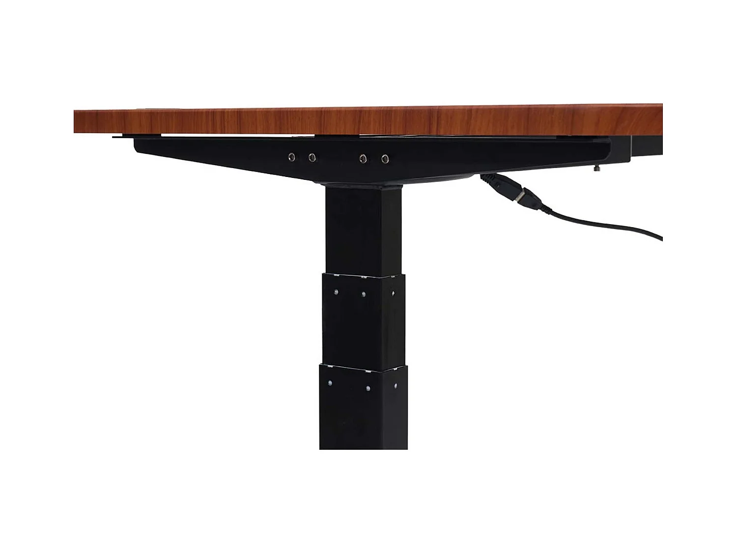 Bureau table d'ordinateur réglable noire 160 x 80 x 56 cm 04_0006044