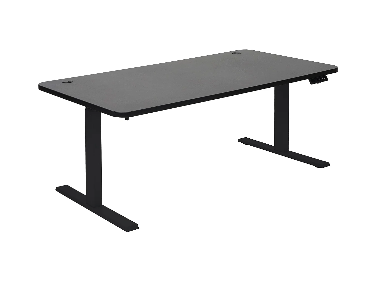 Bureau table d'ordinateur réglable noire 160 x 80 x 56 cm 04_0006045