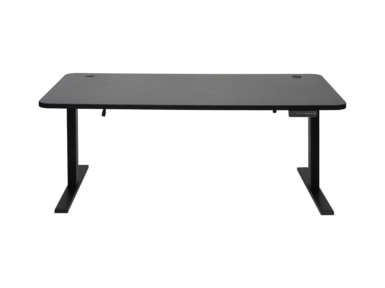 Bureau table d'ordinateur réglable noire 160 x 80 x 56 cm 04_0006045