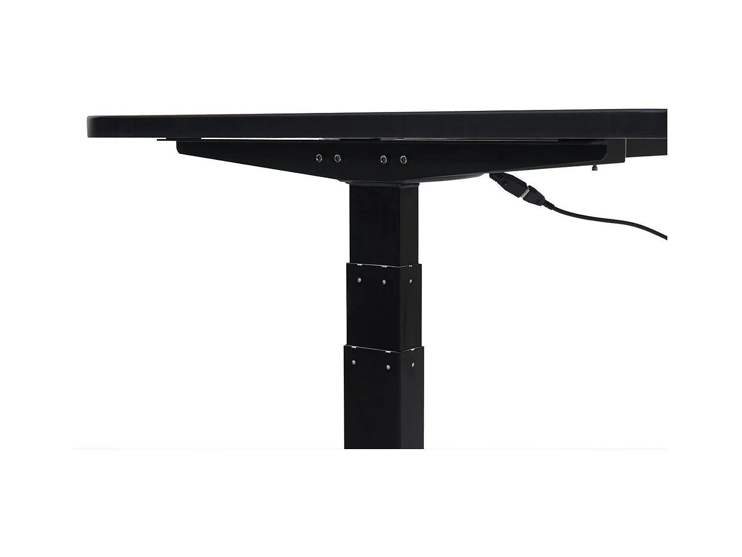 Bureau table d'ordinateur réglable noire 160 x 80 x 56 cm 04_0006045