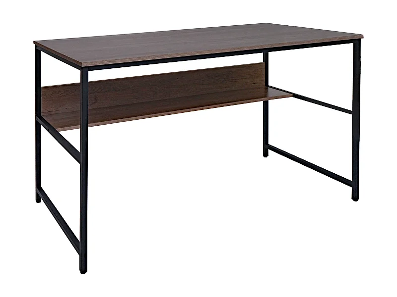Bureau table d'ordinateur espace métal grise 66 x 14 x 125 cm 04_0006061