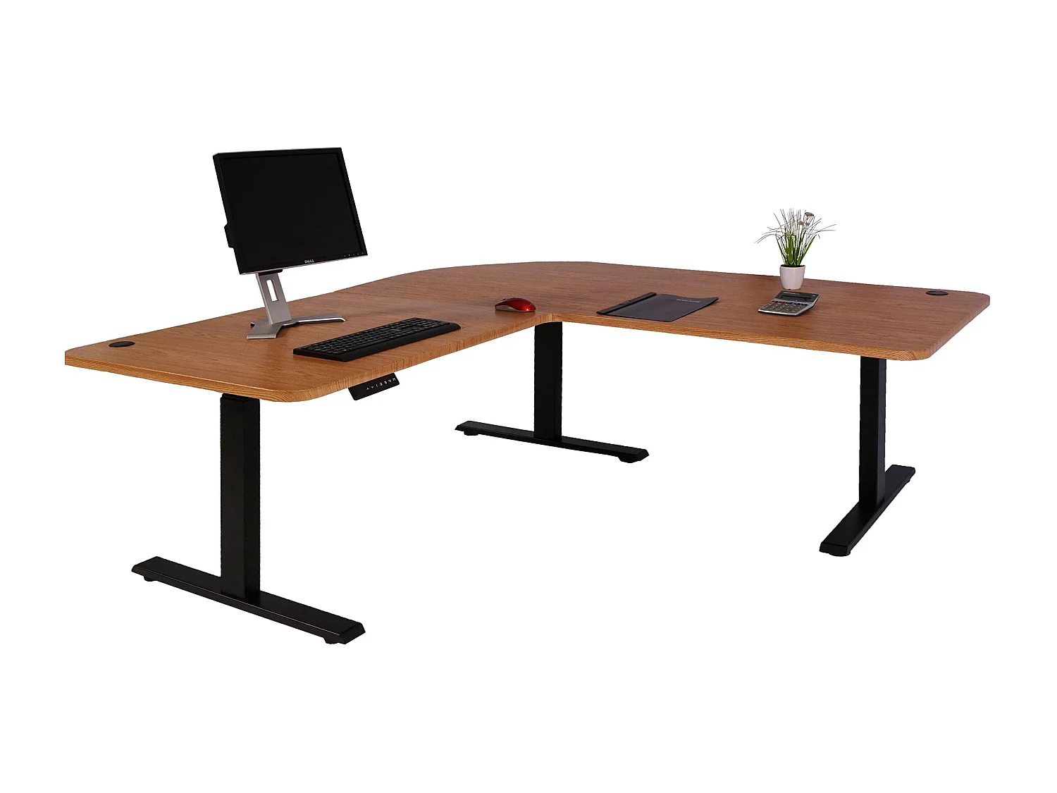 Bureau d'angle table d'ordinateur marron 177.5 x 58 x 56 cm 04_0006038